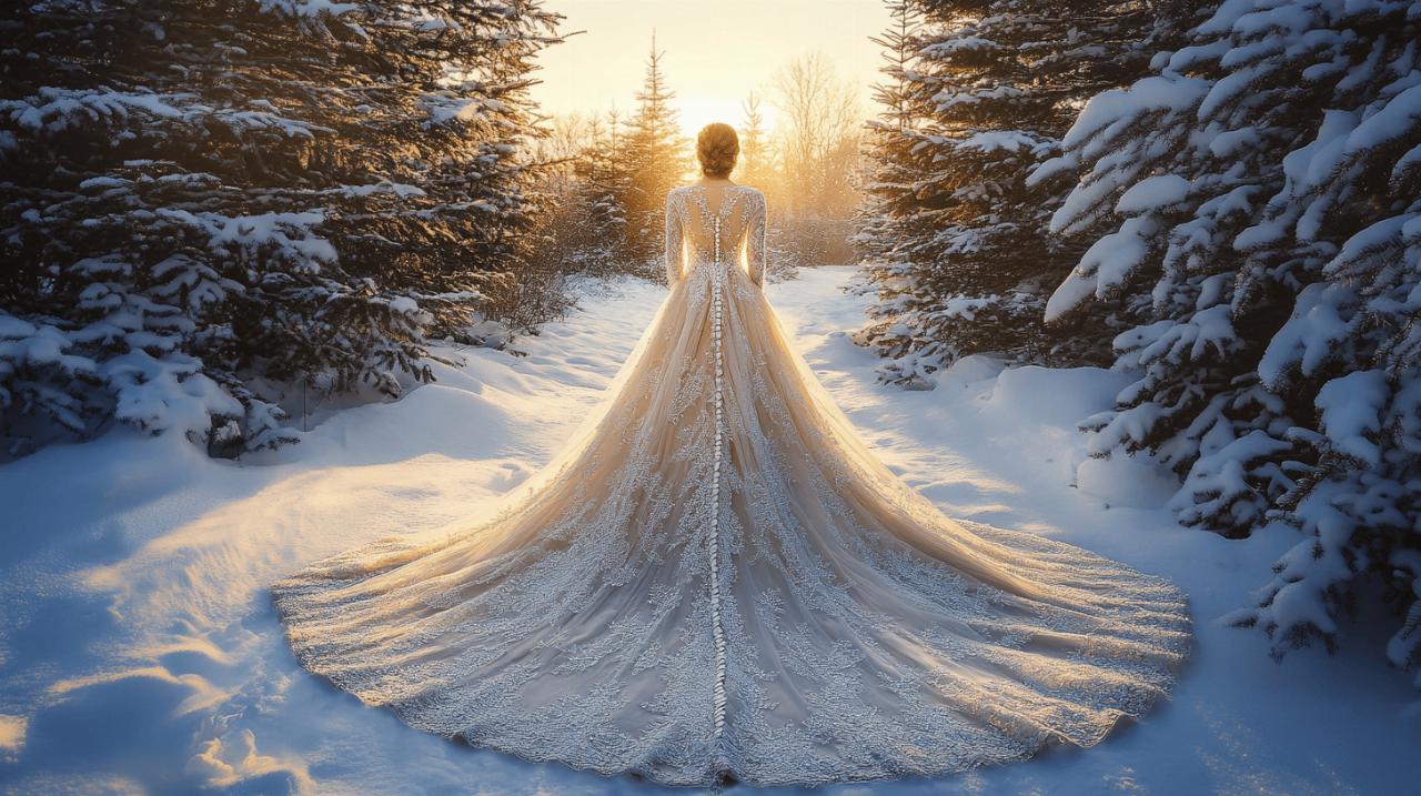 Les plus belles robes de mariee hiver pour un mariage feerique